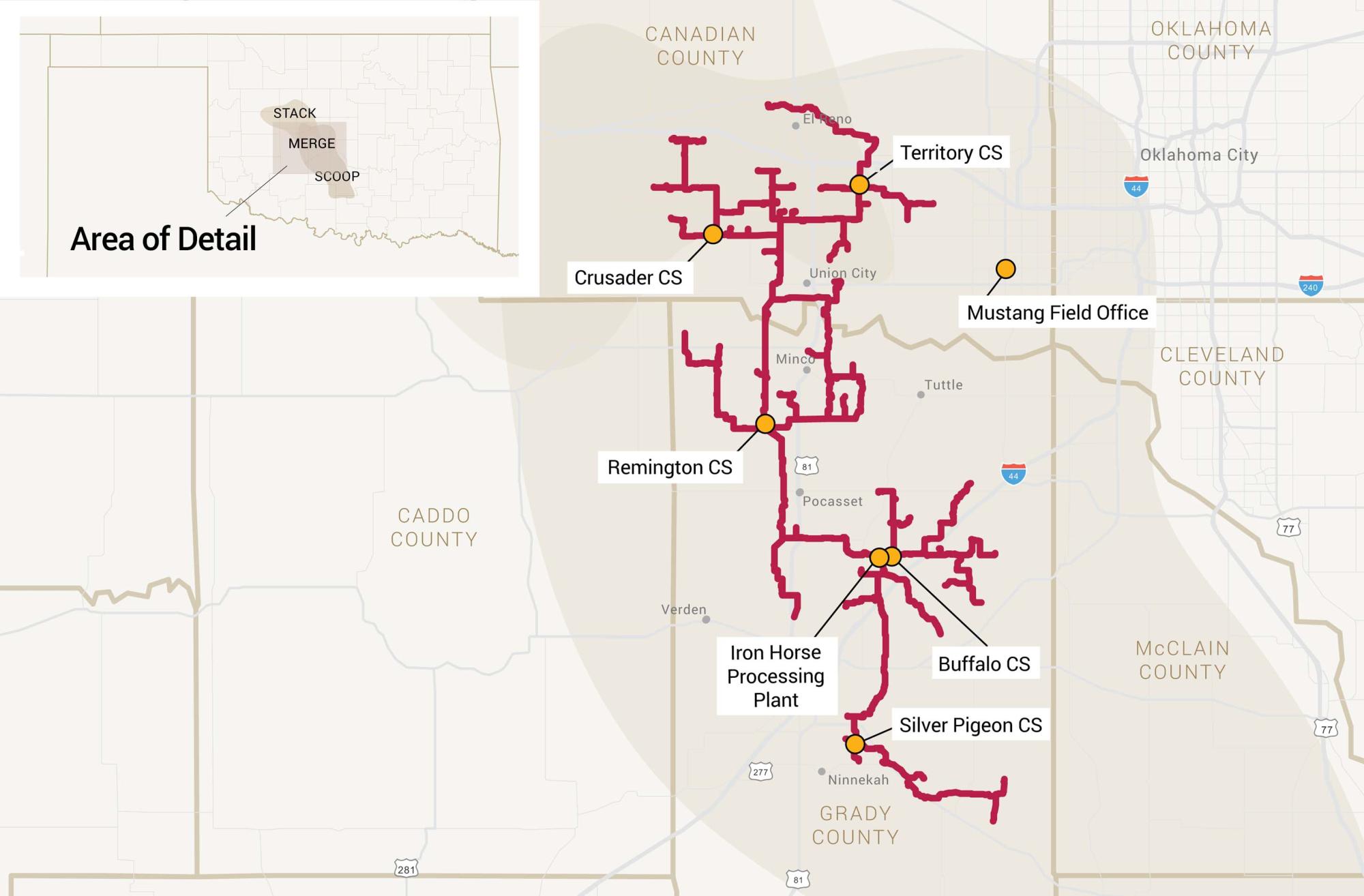 Map of Iron Horse System