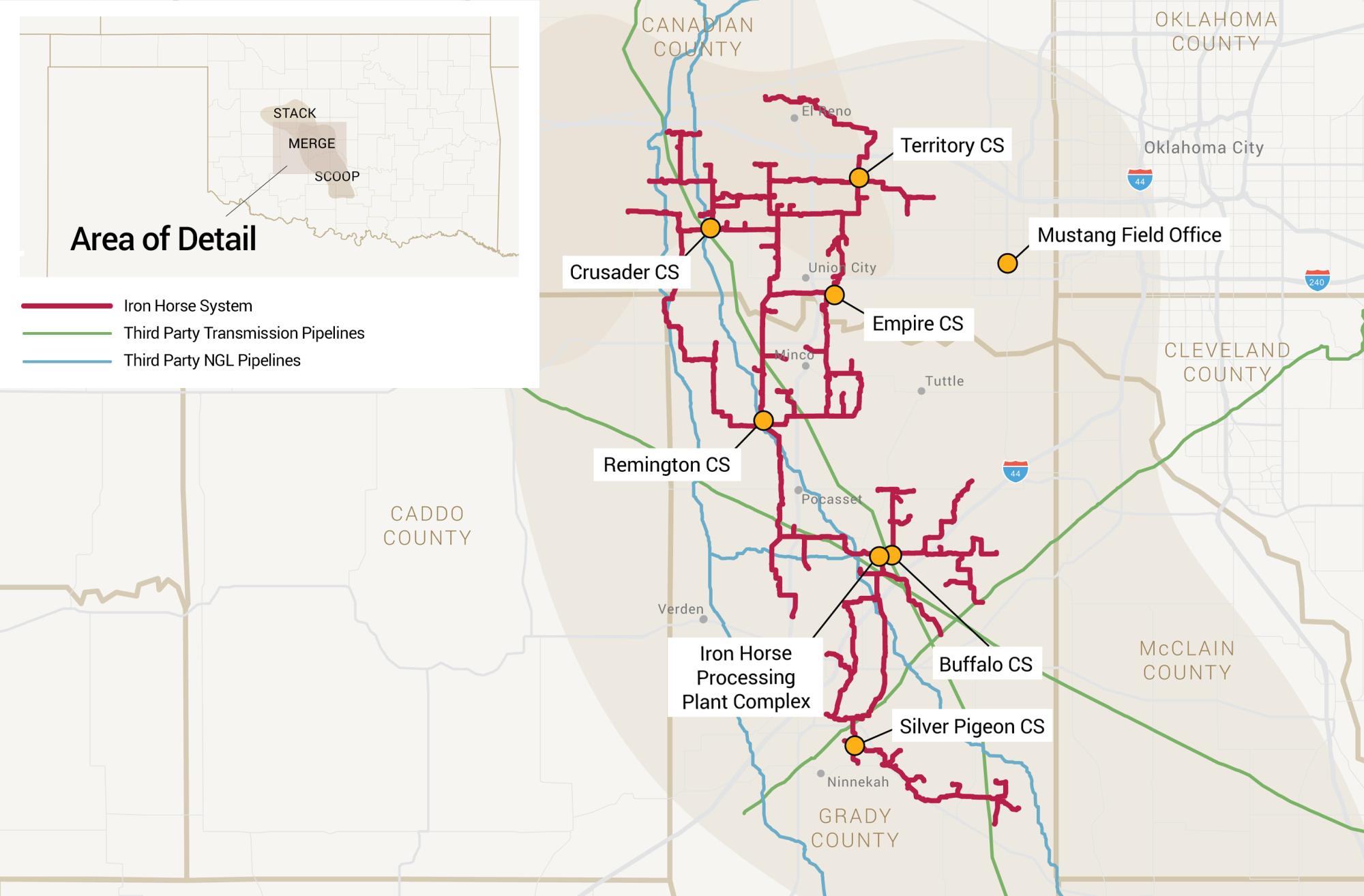 Map of Iron Horse System