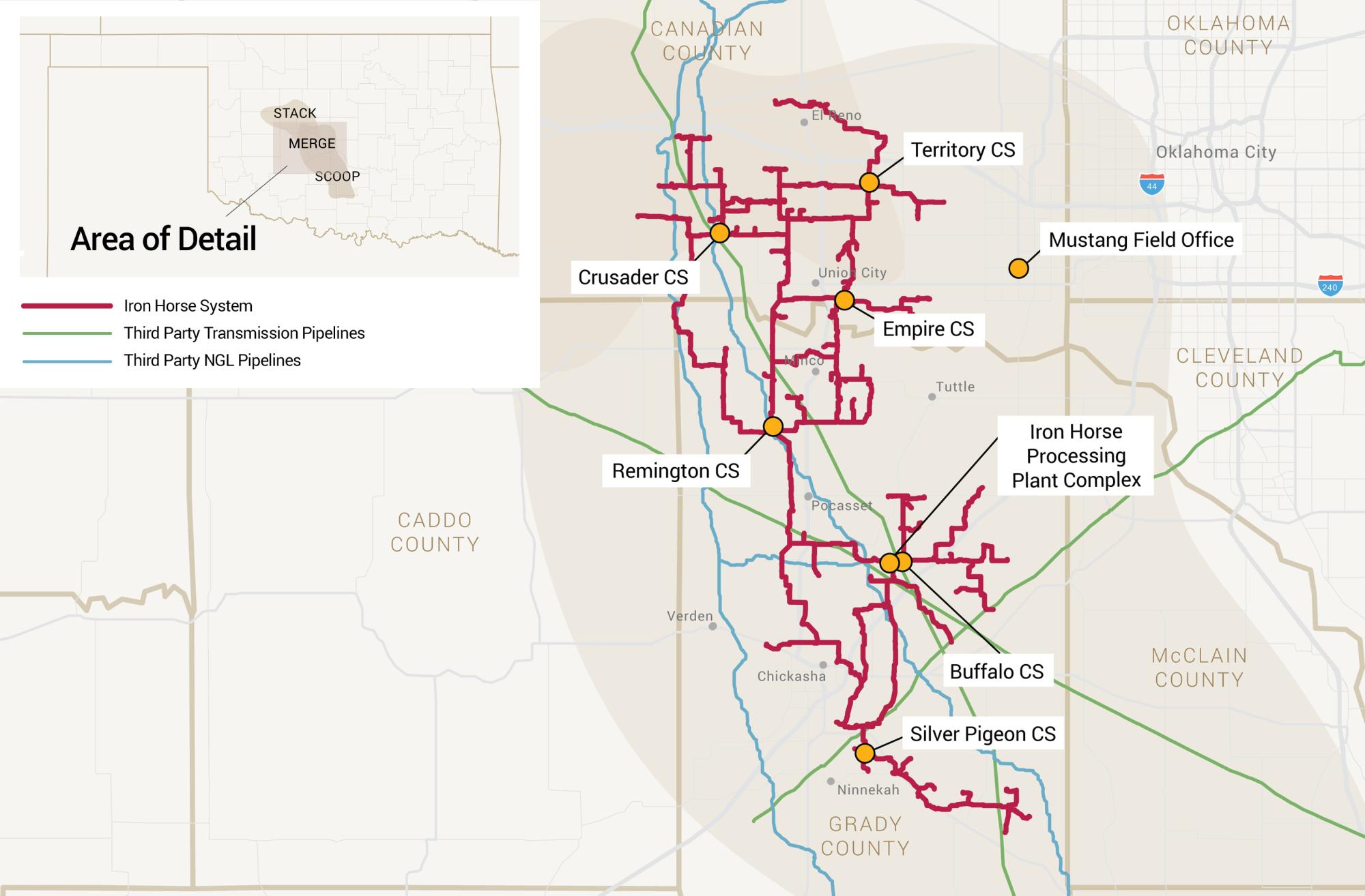 Map of Iron Horse System